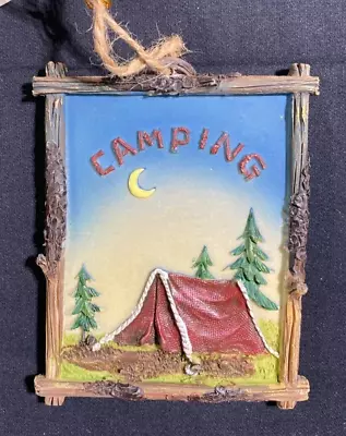 Mini Sign Camping Tent Christmas Ornament • $8.99