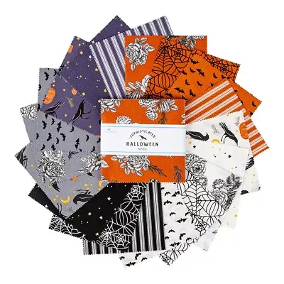 Charm Pack 5  Stacker 42pc Riley Blake  Sophisticated Halloween  By My Minds Eye • $14.99