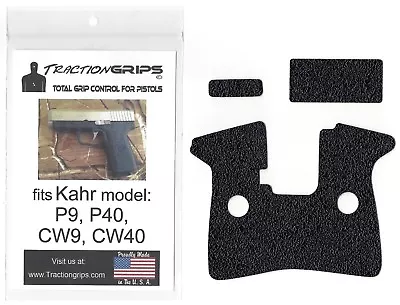 TractionGrips Rubber Grip Tape Overlay For Kahr P9 P40 CW9 CW40 Pistol Grips • $11.95