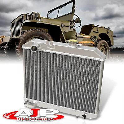 3-Row Full Aluminum Engine Radiator For 1941-1952 Jeep Willys MB CJ Ford GPW M/T • $124.99