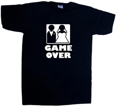 Game Over Wedding Funny V-Neck T-Shirt • £9.99