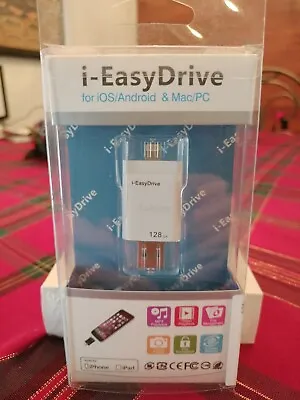 I-Easy Drive 128GB External Memory ExpansionI IPhone IOS Windows Android (NEW) • $19.99