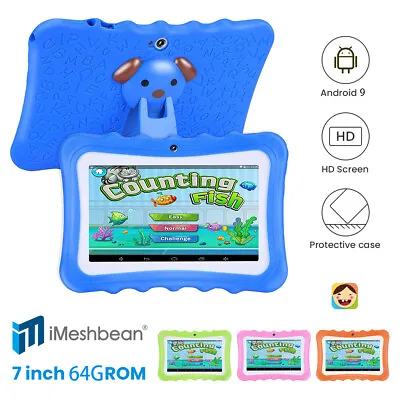 Kids Tablet 7in Tablet For Kids 64GB Android 9 WiFi YouTube Netflix Google Play • $39.99