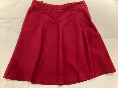 Boden Red Velvet Flare Skirt Size 12R • £9