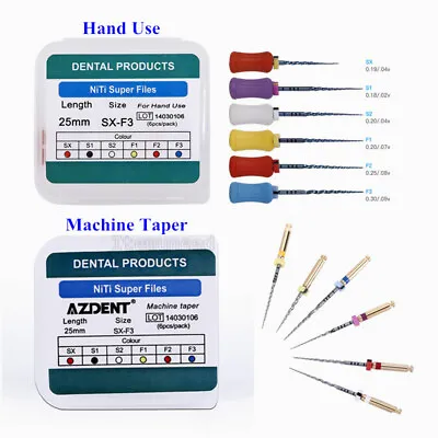 Dental Endo NiTi Heat Activated Super Rotary File SX-F3 Machine Taper/Hand Use • $234.68