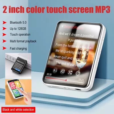 Bluetooth MP3 MP4 Player FM Radio Recorder HIFI Music Sport Full HD Touch Screen • $10.02