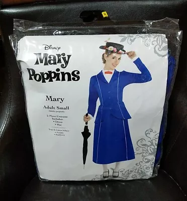 Mary Poppins Small Adult (2-4)(Dress Costume Only) Disney Halloween (No Hat) New • $30