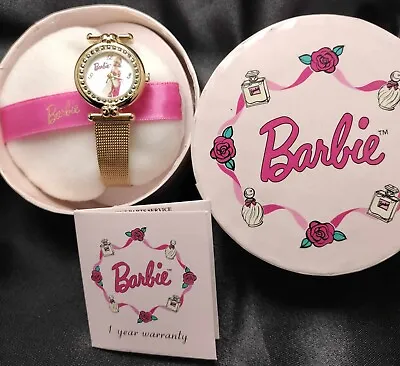 Vintage Barbie 1996 Collectors Watch Gold Tone Complete In Box No Tags • $140