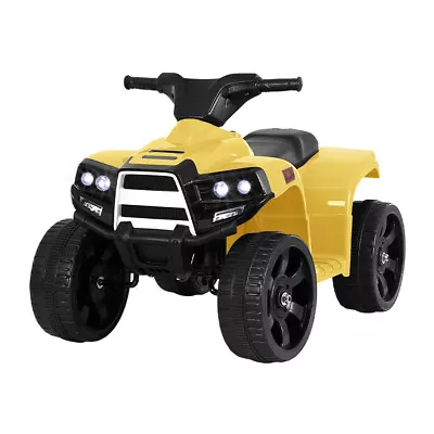 Rigo Kids Ride On ATV Quad Motorbike Car 4 Wheeler Electric Toys Battery Yellow • $90.90