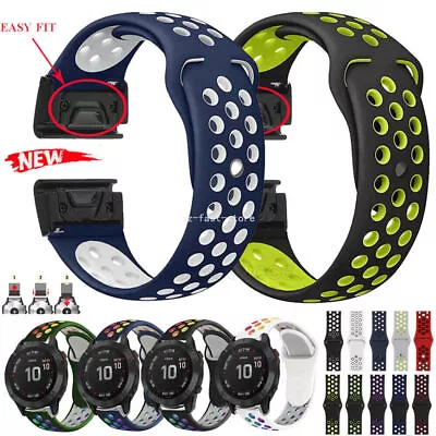 AU Silicone Sports Watch Band For Garmin Fenix 6/6X Pro/5X/5X Plus/Fenix 3/3 HR • $14.99