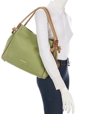 NWT Michael Kors Isla Large Grab Shoulder Bag ~ Green • $100