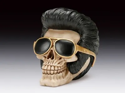 Skull Elvis Like Figurine Statue Skeleton Halloween • $28.99