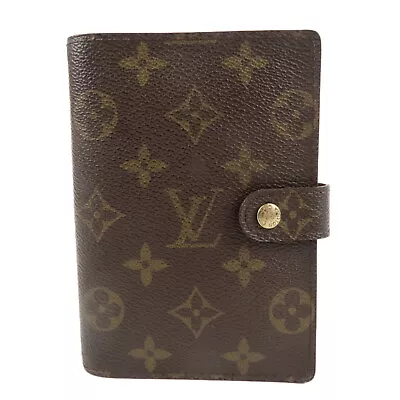 Auth Louis Vuitton Monogram Agenda PM Planner Cover Brown R20005 Used • $117.90