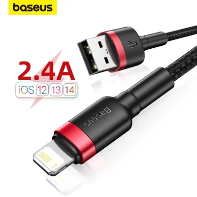 Baseus Braided USB Charging Phone Cable Data Cord Charger For IPhone 14 13 IPad • $8.49