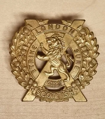 Vintage London Scottish Cap Badge • £4.50