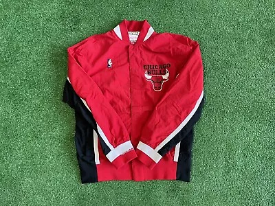 Mitchell Ness Chicago Bulls Authentic Warm Up Retro Vintage Large NBA Jacket • $88