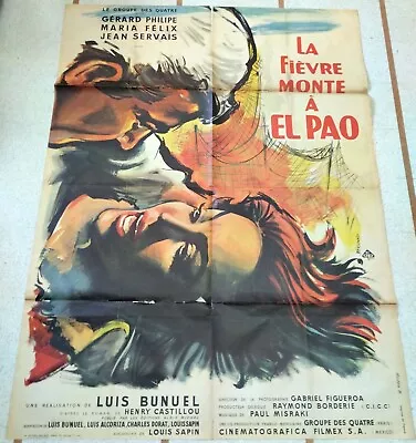 MARIA FELIX  LA FIEVRE MONE A EL PAO  Original French Movie Poster • $24.99