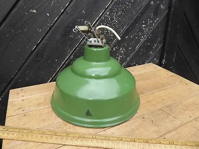 £29.99 • Buy Vintage  1930s  'Real' Brand Enamel Lamp Shade .Industrial / Factory Lamp Shade