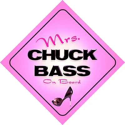 £4.99 • Buy Mrs Chuck Bass On Board Baby Pink Car Sign