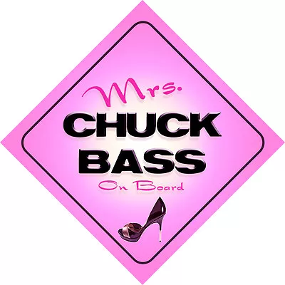 £5.49 • Buy Mrs Chuck Bass On Board Baby Pink Car Sign