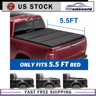 Hard 3-Fold 5.5ft Truck Bed Tonneau Cover For Ford F-150 2015-2020 • $267.70