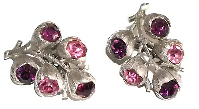 Vintage In Seattle Lot#16 SARAH COVENTRY Signed Flawless Gem Silvertone Earrings • $6