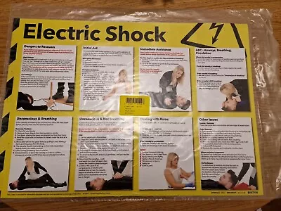 £12.99 • Buy NEW Health And Safety 420x594mm Electric Shock Poster FA551 SR11122 Free Post
