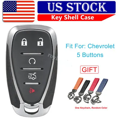 5 Button Key Fob Shell Case Cover For Chevy Malibu 2016 2017 2018 2019 2020 2021 • $11.25