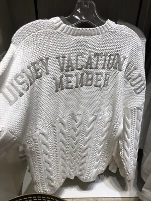 $149.96 • Buy Disney Vacation Club X Spirit Jersey White DVC Sweater Adult Size XL NWT