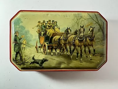 Vintage George W. Horner Horse Carriage Tin Made In England - 8 X 5 X 1 1/2 • $11.99