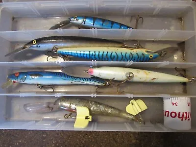 Lot Of 6 Vintage RAPALA Magnum Rebel Manns Lures Finland • $60