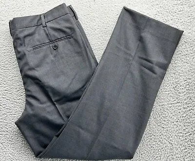 $115 New Lands' End Men's Traditional Fit Wool Dress Pants Gray 31x29 • $32.99