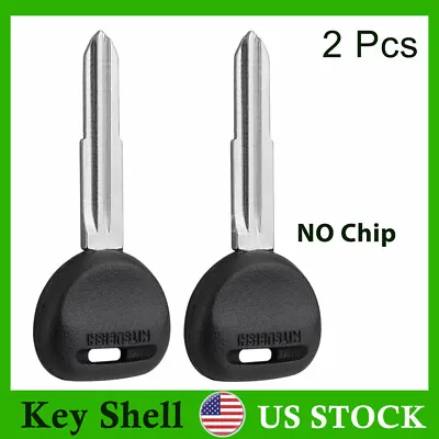 2 Replacement Uncut Blank For Mitsubishi Ignition Transponder Key Case Shell • $10.45