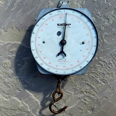 £22 • Buy Large Vintage Salter Suspended Scales ~ Butchers Hook ~ Model 235 