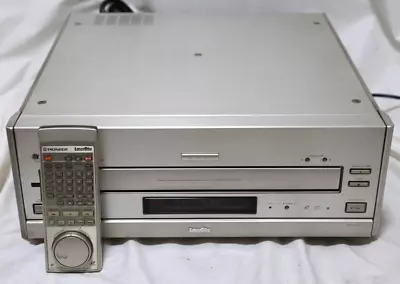 Pioneer 1992 CLD-959 Laser Disc LD Player Silver W/Remo-Con 100V Works Japan F/S • £484.94