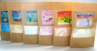 £2.99 • Buy Epsom Salt Sparkle Fizzy Bath Dust Powders With Essential Oils 150g Sachets 
