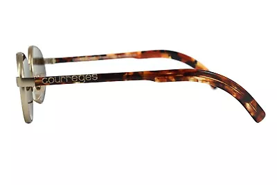 Courreges Vintage 1980s Brown Tortoiseshell Gold Frame Made In France Sunglasses • $95
