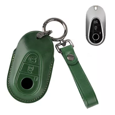 Real Leather Car Key Fob Case Cover For Mercedes Benz C E S C260 S450 W206 W223 • $20.42