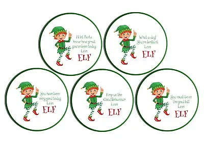 £2.99 • Buy Elf Christmas Stickers Xmas Childrens Well Done Reward Labels Kids Labels