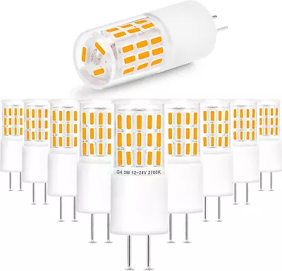 G4 3w Led Landscape Light Bulbs 12v24v Warm White 2700kg4 20 Watt 25w 30w Hal • $22.34