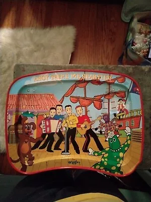 2004 The Wiggles Metal Tv Food Tray  Ahoy There My Hearties  Kids Tray-17 X12 !! • $7