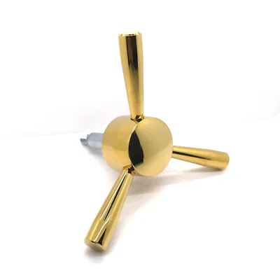 3 Spoke Gold Finish Handle For Strong Safes & Vault Doors • $54.99