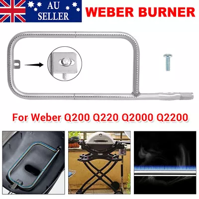 For Weber Q200 Q220 Q2000 Q2200 Gas Grill Tube Burner W/ Screw Parts Replacement • $24.95