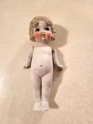 Vintage Bisque/porcelain  Doll With Attached Arms/straight Legs Made In Japan • $9.99