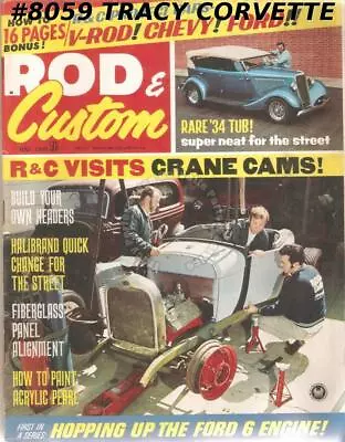 May 1969 Rod And Custom 1936 Roadster 1934 Phaeton 1927 Lowboy Hickey Mini-Boot • $22