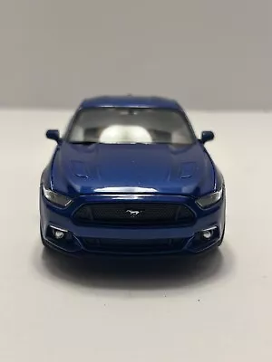 Welly 1:24 2015 Ford Mustang GT 5.0 Blue Diecast • $25