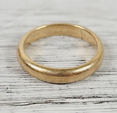 Vintage Art Carved 14K Yellow Gold Band 7.5 Ring Stack Luxury Solid Hefty • $368