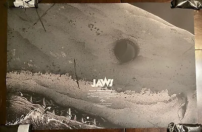 Jaws Movie Poster Horror Art Print Steven Spielberg Great White Shark Mondo SDCC • $342