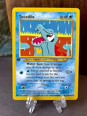 $3.95 • Buy Totodile ~ NM-Mint 1st Edition Neo Destiny 85/105 Pokémon TCG Vintage 💦