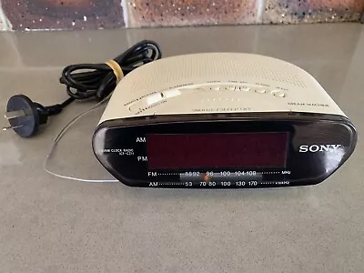 SONY Dream Machine ICF-C211 Alarm Clock AM/FM Radio White Works • $35